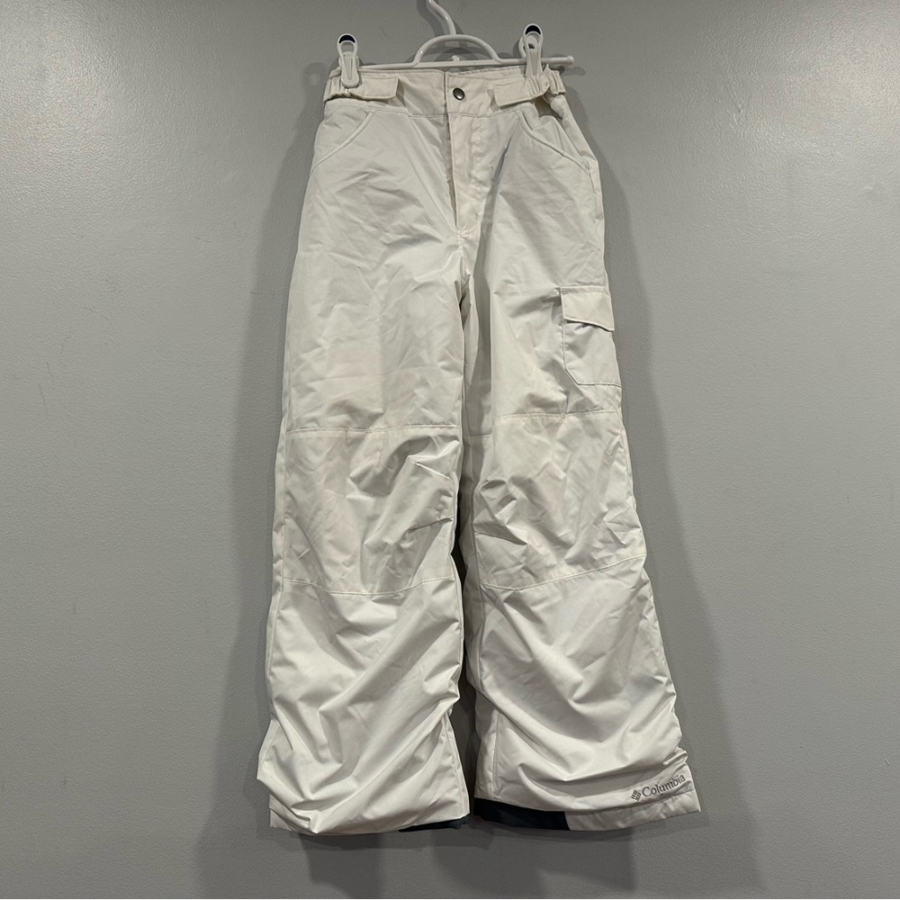 Columbia Girls White Snow Pants